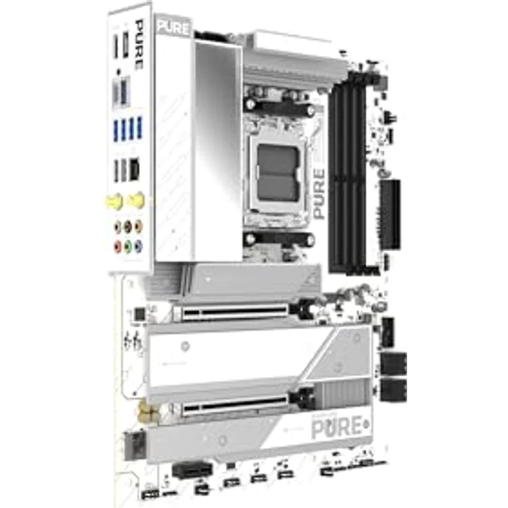 SAPPHIRE Pure X870A WiFi7 Mainboard, ATX, Sockel AM5, AMD X870, PCIe 5.0, DDR5 Speicher – Bild 2