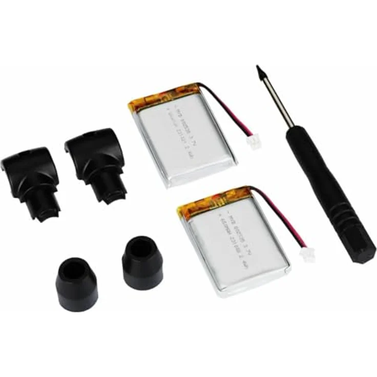 XVive U2C Battery Kit (BU2), Lithium-Polymer Ersatzakku für U2 Wireless System, DIY-Kit mit 2 Akkus, Schraubendreher und Zubehör – Bild 2