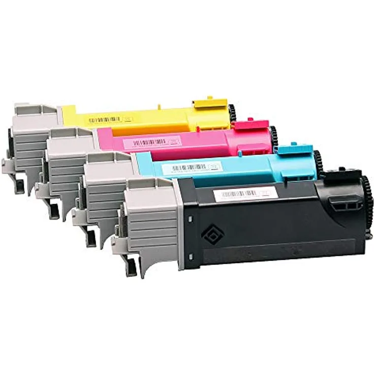 ABC Kompatibles Set 4X Toner für Dell 2130cn 2135cn, Schwarz