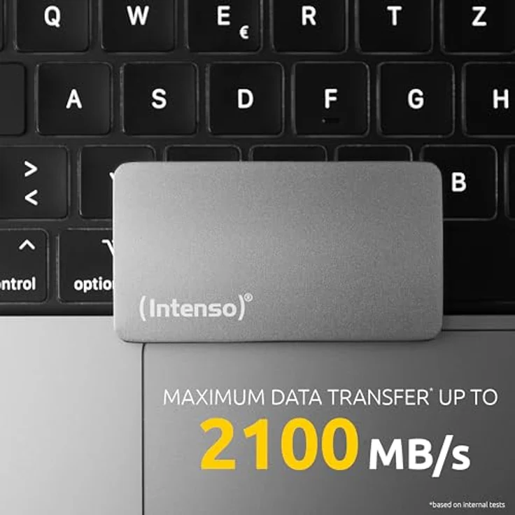 Intenso Externe SSD TX800, 1TB Portable Solid State Drive, USB 3.2 Gen 2x2 (20 Gbit/s), bis zu 2100 MB/s, Anthrazit – Bild 5