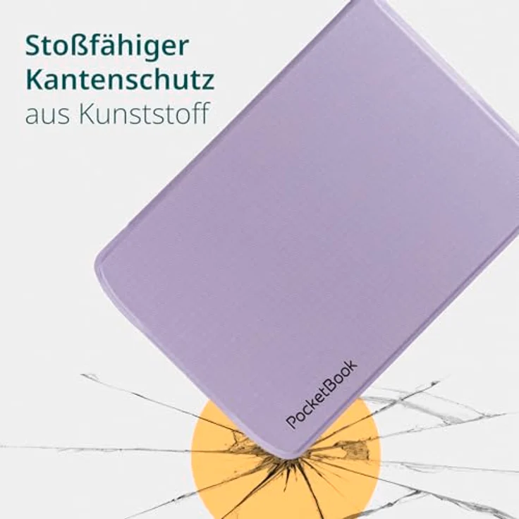 PocketBook Pocketbook Cover Shell Transparent Light Purple, schlankes Design, Schutz vor Schmutz und Kratzern, kompatibel mit PocketBook Verse-Reihe – Bild 2