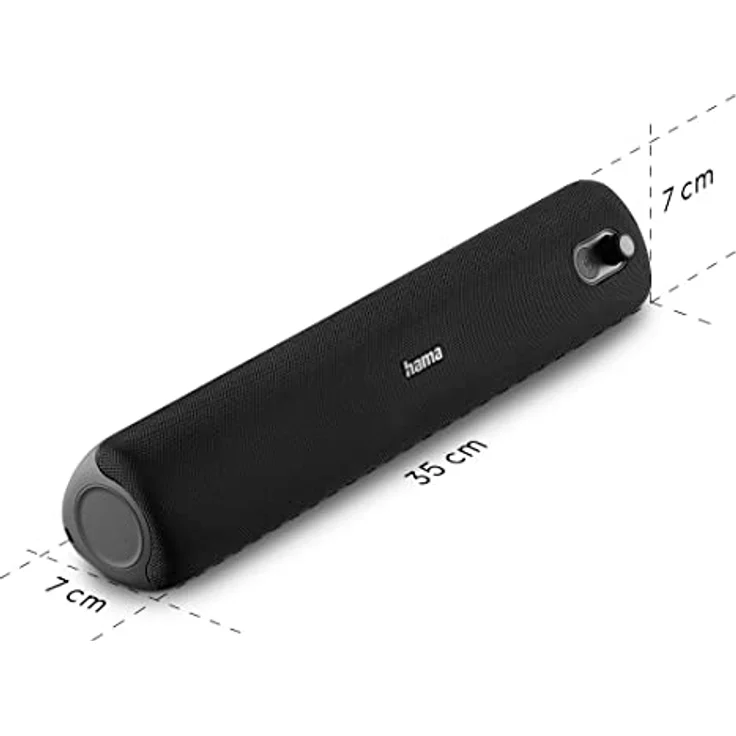 Hama PipeRoll 3.0 Bluetooth Lautsprecher (12 h Akkulaufzeit, Schwarz) – Bild 7