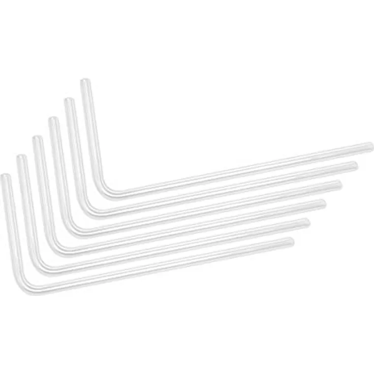 EKWB EK-Loop Hartrohr, 14 mm Außendurchmesser, 90 °, Acryl, 0,8 m, 6 Stück