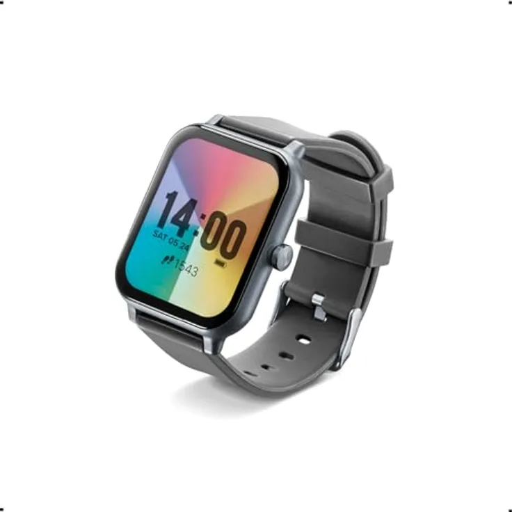 cellularline - ION - Bluetooth® Smartwatch mit App für iOS und Android - Akkulaufzeit: 5 Tage - LED-Display - Benachrichtigungsvorschau - Herzfrequenz - Überwachung der körperlichen Aktivität -