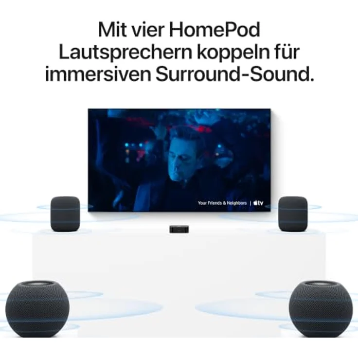 Apple TV 4K (4. Gen) 2026 4K Ultra HD Media Player, 128 GB, Bluetooth 6.0, HDMI 2.1, Wi-Fi 7 – Bild 4