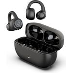 JLab Flex Open Ear Kopfhörer - Open Ear Earbuds, 21 Stunden Akkulaufzeit, Bluetooth Multipoint, MEMS-Mikrofon - Schwarz