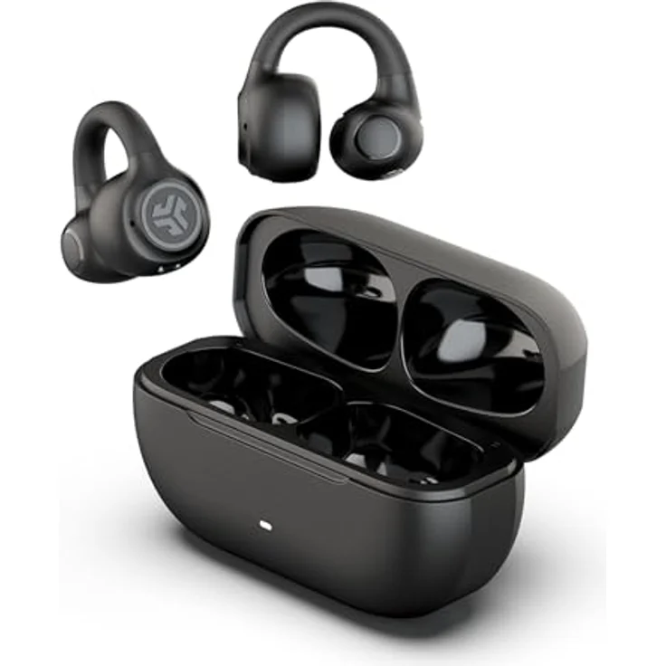 JLab Flex Open Ear Kopfhörer - Open Ear Earbuds, 21 Stunden Akkulaufzeit, Bluetooth Multipoint, MEMS-Mikrofon - Schwarz – Bild 1