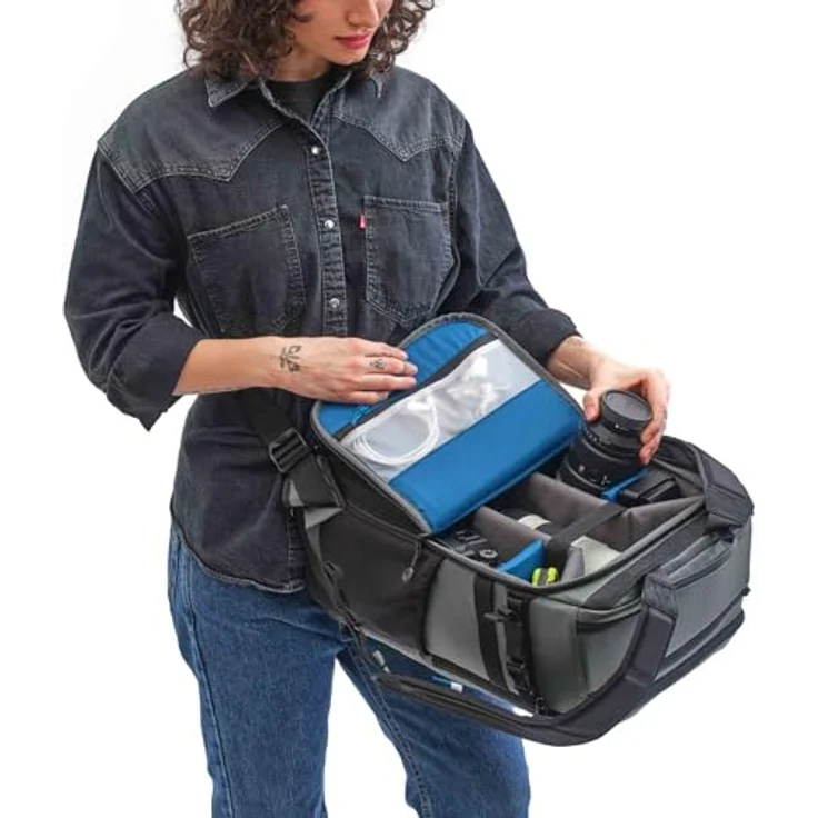 Tenba Solstice V2 24L Fotorucksack, Kameratasche für 1-2 Kameras und 7-9 Objektive, grau mit Laptopfach und Wetterhaube – Bild 5