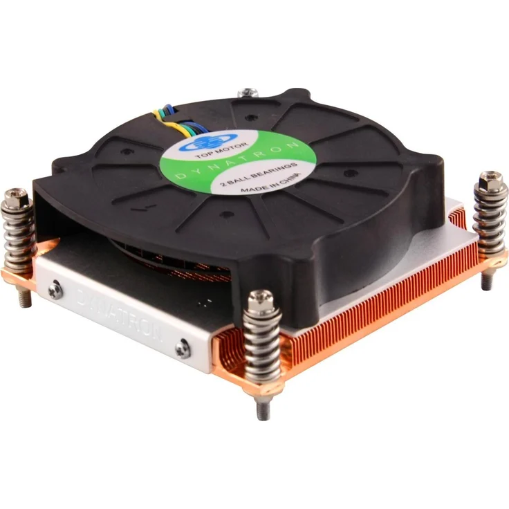 Dynatron K199 Prozessor-Luftkühler, CPU Kühler für LGA1156, 80 mm, 1200-5000 U/min, schwarz