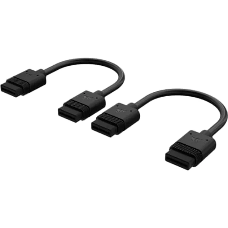 Corsair iCUE LINK Kabel - 100mm Gerade - Schwarz