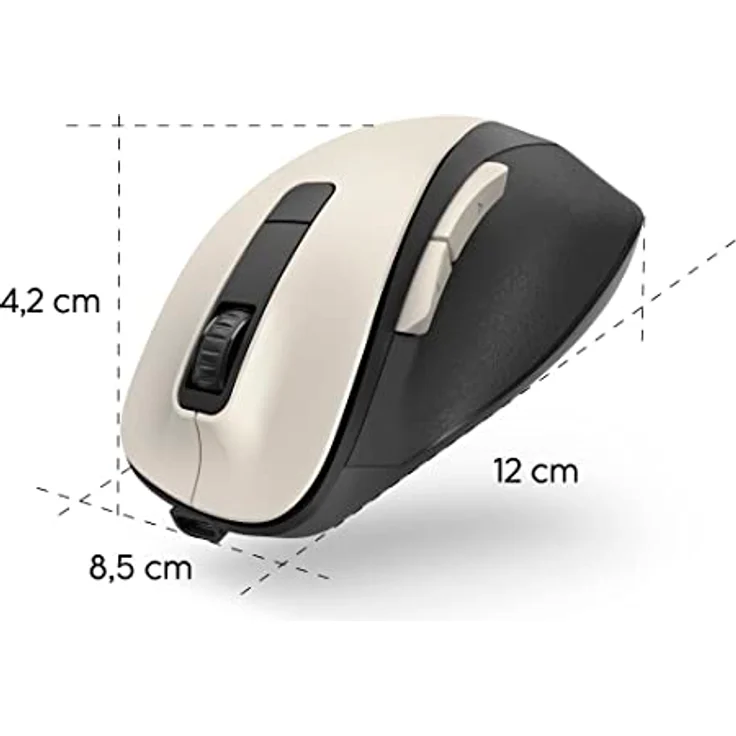 Hama MW-500 Recharge Maus rechts RF Wireless Optisch 1600 DPI (00173036) – Bild 6