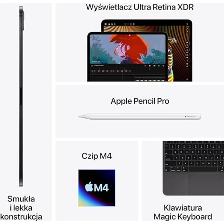 Apple iPad Pro 11", 2 TB, 16 GB, iPadOS 17, Schwarz – Bild 5