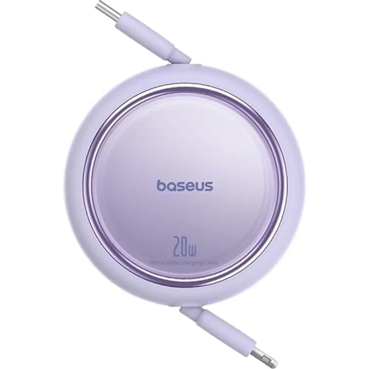 Baseus Free2Pull Einziehbares USB-C auf Lightning Schnellladekabel 1 Meter, 20W, weiß – Bild 8