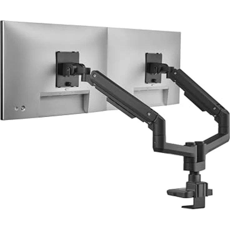 equip 650182, Heavy-Duty Dual Monitor Halterung für 17"-35" Monitore, Schwarz – Bild 5