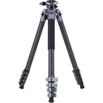 Rollei Easy Traveler Carbonstativ - 5 kg Tragkraft, 160 cm Höhe, Ultraleicht, Kompakt, Mühelose Feststellfunktion