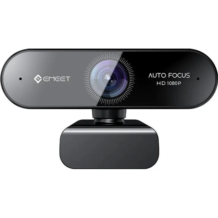 eMeet SmartCam Nova, Full HD 1080p Webcam mit intelligentem Autofokus und dualen Geräuschunterdrückungsmikrofonen