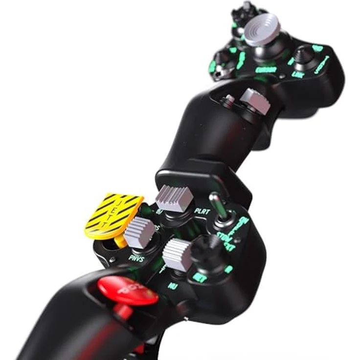 VIRPIL Controls Dual-SF Collective Grip, Joystick für VPC Rotor TCS Bases, programmierbare RGB-Hintergrundbeleuchtung, leicht und langlebig – Bild 2