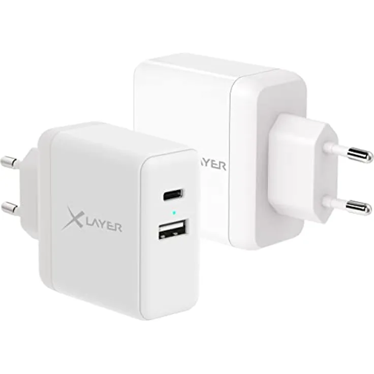 Ladegerät Xlayer USB QC3.0 + 5V/2.4A Netzteil White