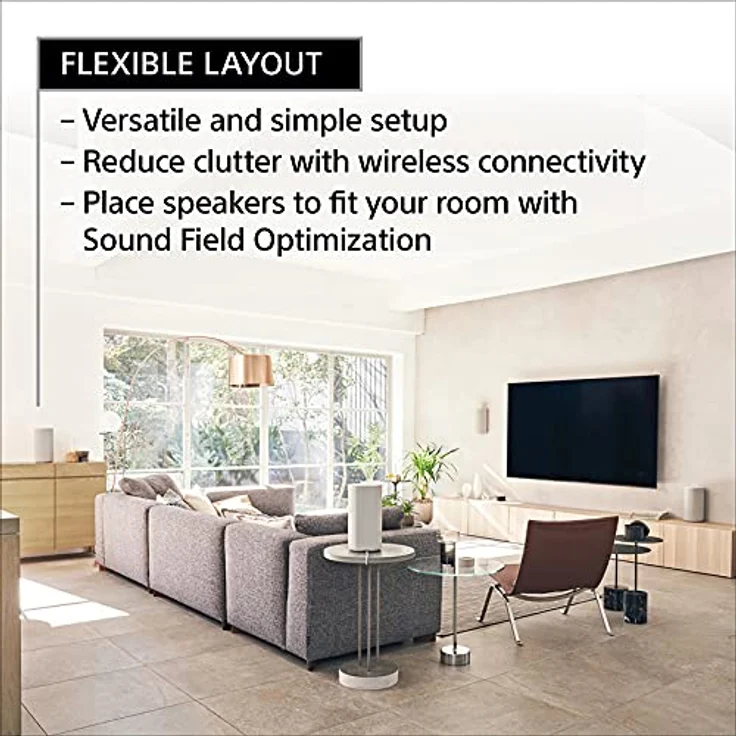 Sony HT-A9 7.1.4ch Hochleistungs-Heimkino-Lautsprechersystem, mehrdimensionales Surround-Sound-Erlebnis mit 360 Reality-Audio, funktioniert mit Alexa und Google Assistant – Bild 4