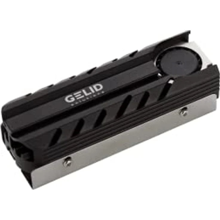 Gelid Solutions Icecap PRO M.2 SSD, passend für alle M.2 Typ 2280 SSD, PWM-Lüfter, 12000 U/min, 20 x 20 x 6 mm, schwarz – Bild 2