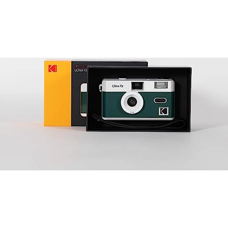Kodak F9, 35mm Kompaktkamera mit festem Fokus und integriertem Blitz, Dark Night Green – Bild 5