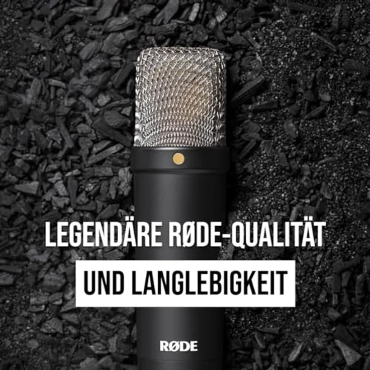RØDE NT1 Signature Series Großmembrankondensatormikrofon mit Schockhalterung, Popschutz und XLR-Kabel für Musikproduktion, Gesangsaufnahmen, Streaming und Podcasting – Bild 4