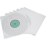Hama Schallplatten-Innenhüllen, 10 Stück (mit transparentem Sichtfenster) Vinyl LP-Hülle, Schutzhülle