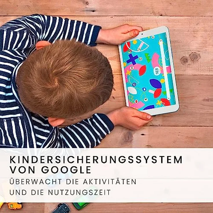 SPC Gravity 3 Mini – Tablet für Kinder mit 8" Display, Kindersicherung, 4GB RAM, 64GB erweiterbarer interner Speicher, 4.000 mAh Akku, USB-C, Android 12 – Farbe Blau – Bild 3