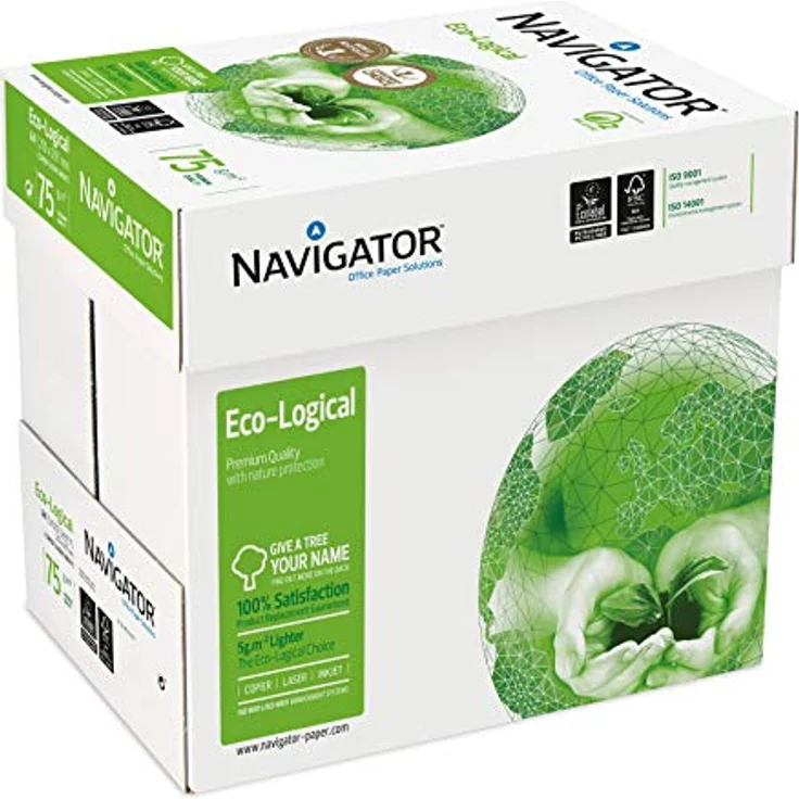 Navigator Eco-Logical Papier FSC eingeriest 75 g-m² A4 5 x 500 Blatt hellweiß – Bild 7