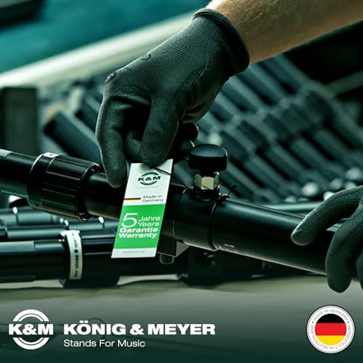 K&M 19759 Smartphone-Stativ, universelles Stativ für Smartphones mit Höhenverstellbarkeit von 600 bis 1400 mm, Schwarz – Bild 6