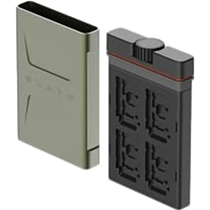 PolarPro Schiefer Kartentasche SD Edition II, wetterfest/stoßfest/bruchsicher, austauschbare Karteneinschübe, Wald – Bild 3