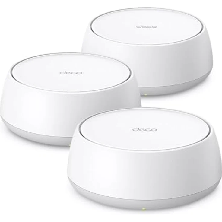 TP-Link Deco BE3600, Wi-Fi 7 Mesh-WLAN 3er Pack, 3,6 Gbps Dual-Band Router mit 2 × Gigabit-Ports, MLO, WPA3, VPN, Kindersicherung, empfohlen für 4-5 Schlafzimmer – Bild 1