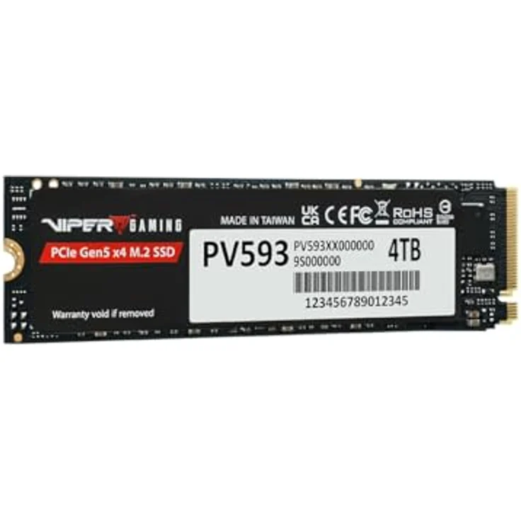 Patriot VIPER PV593, 4TB M.2 2280 PCIe Gen5 x4 SSD mit bis zu 14.000 MB/s Lesegeschwindigkeit – Bild 2