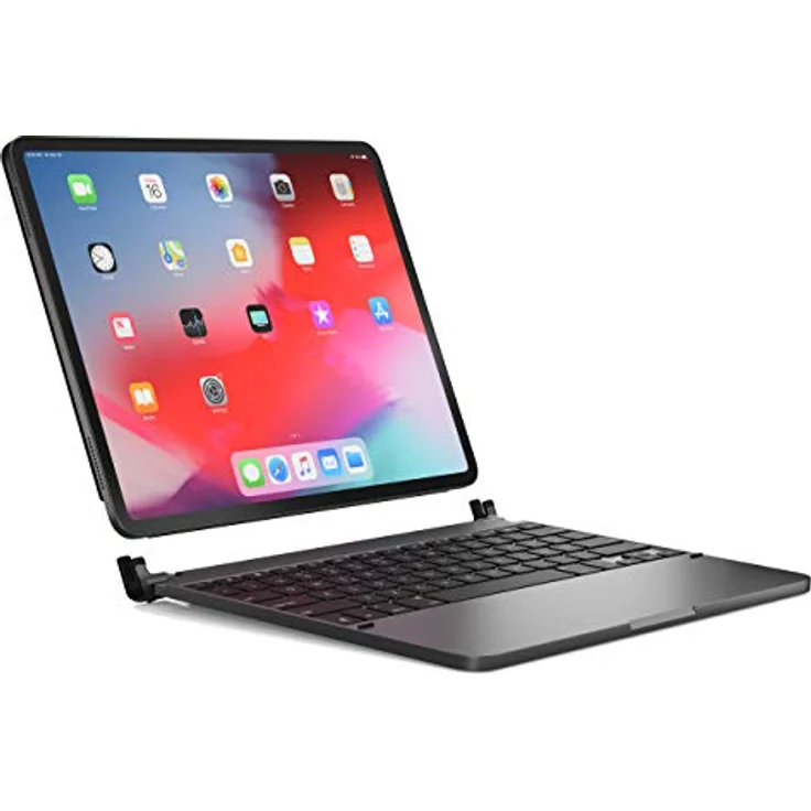 BRYDGE 12.9 Pro, Hochwertige Bluetooth Tastatur aus Aluminium, deutsches Layout QWERTZ, für das iPad Pro 12.9 (2018 & 2020), inklusive magnetischem iPad Cover, space grau – Bild 3