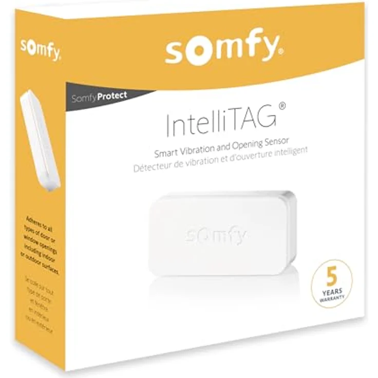 Somfy 2401487 - IntelliTAG, intelligenter Sensor für Home Alarm, Weiß | Sabotageschutz | Funkreichweite bis zu 200 M (in Freifeld) – Bild 2