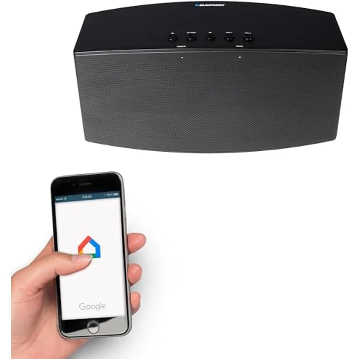 MR 100 Chromecast Build-In | Schnurloser Multiroom Lautsprecher mit W-Lan Streaming | Aux In und Bluetooth Funktion | kompakte Anlage mit 30 Watt RMS Stereolautsprecher – Bild 3