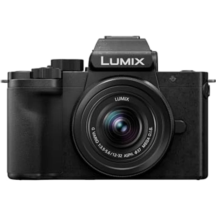 Panasonic Lumix DC-G100DKEGK Micro Four Thirds spiegellose Kamera mit Lumix G Vario 12-32 mm F3.5-5.6 Objektiv, 20,3 MP, 4K 30p & FHD 60 Video, Vlogging-Cam, Freiwinkel-Monitor, USB-C-Ladung, Schwarz – Bild 1