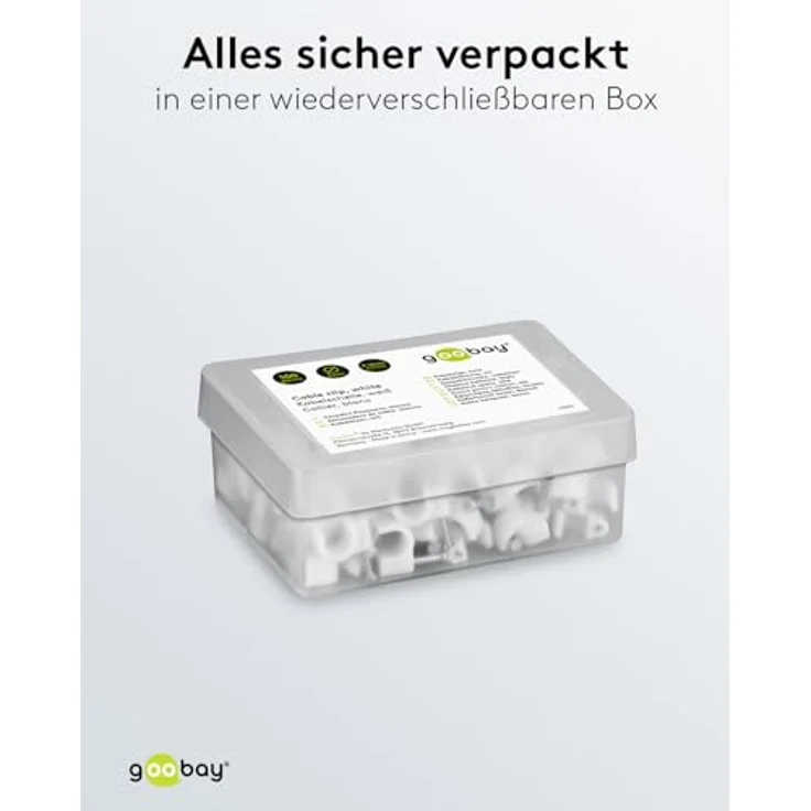 Fixpoint 17079 Kabelschelle 7,0 mm weiß (100 Stück) – Bild 5