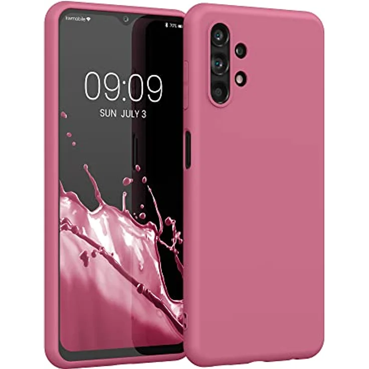 kwmobile Handyhülle für Samsung Galaxy A13 4G - TPU Case in Dark Rose mit kabellosem Laden und rutschfester Gummierung – Bild 1