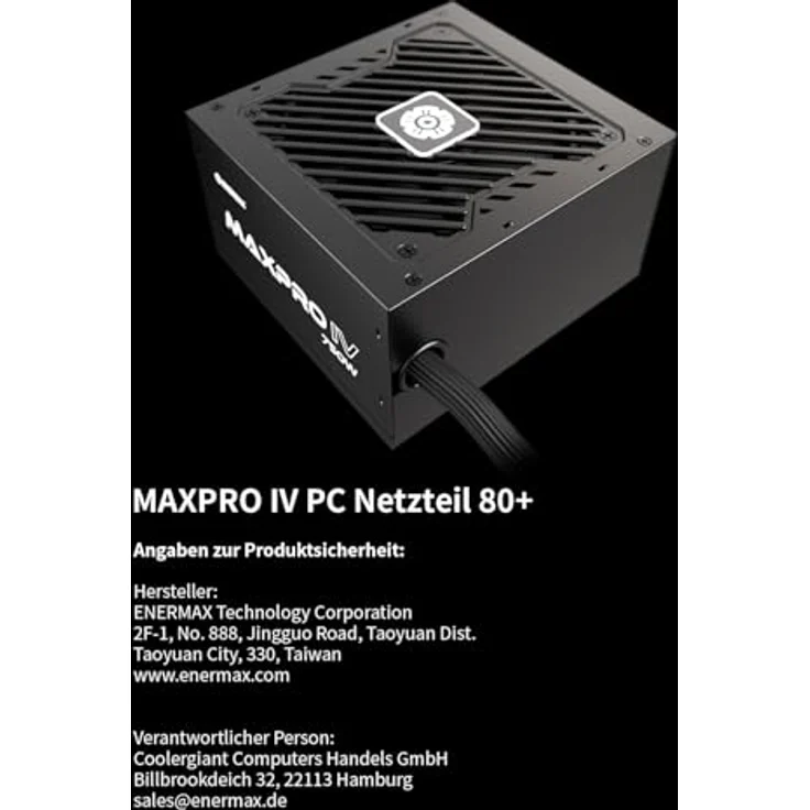 ENERMAX MAXPRO IV 550 Watt ATX Gaming PC Netzteil | 80 Plus | geräuscharmer 120mm Lüfter | EMP550W – Bild 5
