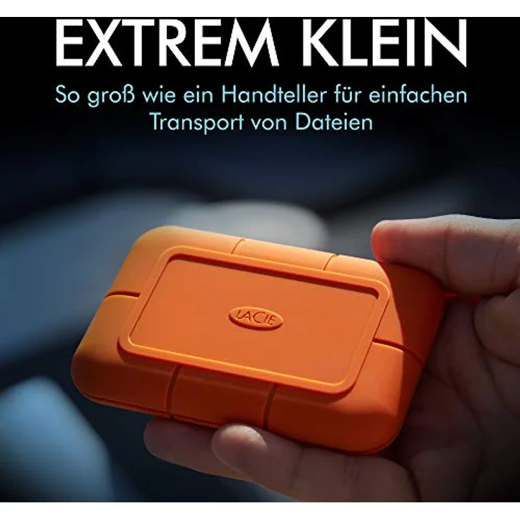 LaCie Rugged SSD STHR4000800 - SSD - verschlüsselt - 4 TB - extern (tragbar) - USB 3.2 Gen 2 - Thunderbolt 3 (USB-C Steckverbinder) - Self-Encrypting Drive (SED) - mit Seagate Rescue Data Recovery – Bild 5