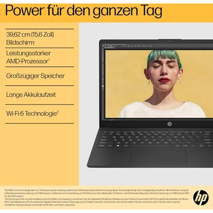 HP 15-fc0075ng Notebook (15,6 Zoll, AMD Ryzen 7 7730U, Radeon, 1000 GB SSD) – Bild 9