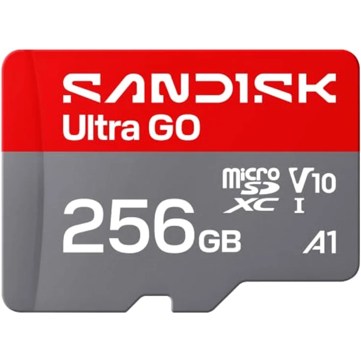 SanDisk Ultra GO microSD, 256GB SDXC Speicherkarte mit 190MB/s, UHS-I, für Android-Smartphones und Digitalkameras – Bild 1