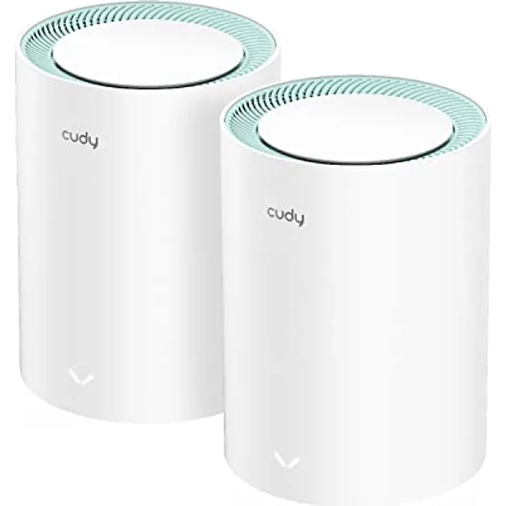 Cudy AC1200 Gigabit Whole-Mesh-WLAN-System, Dualband, WLAN-Extender, Gigabit-Ports, High-Gain-Antennen, VPN, Cloudflare, Verbindung von bis zu 100 Geräten, M1300 2er-Pack