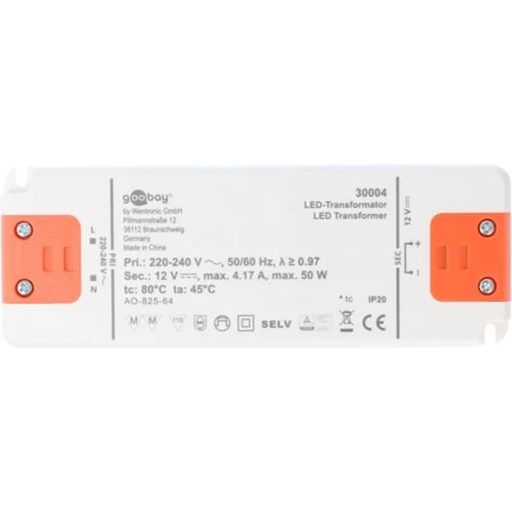 LED-Transformator 230V (AC) auf 12V (DC) für 1 bis 50 Watt LED-Lampen – Bild 6