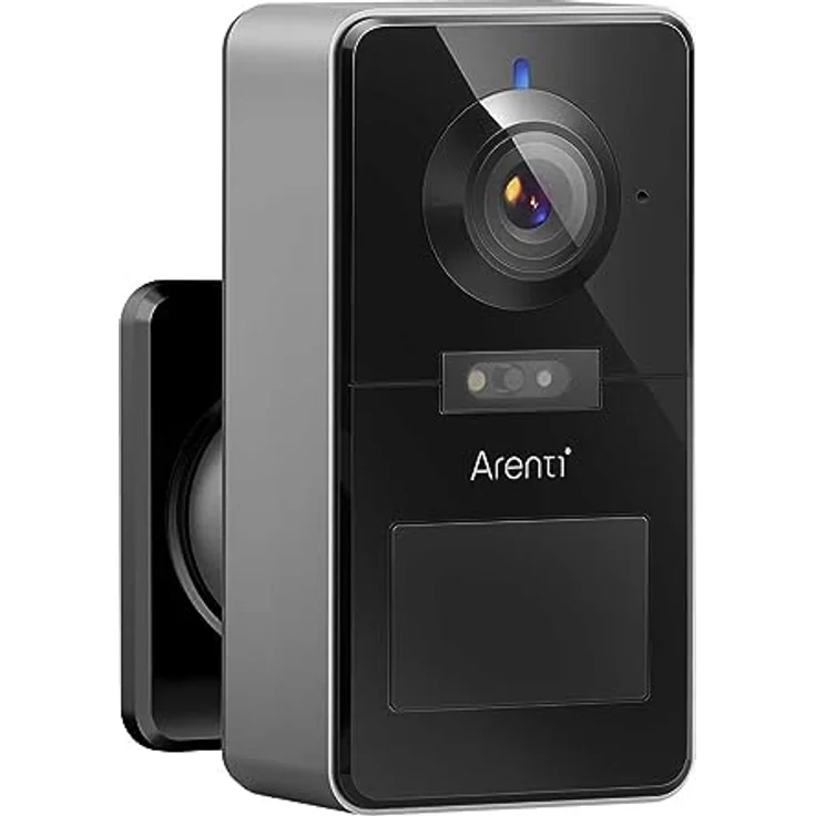 ARENTI POWER1Q 2K 4 MP batteriebetriebene kabellose WLAN-Überwachungskamera mit integrierter Li-Ion-Akku 9600 mAh KI-gestützter Personenerkennung, Vollduplex-Audio, Nachtsicht, Flutlicht – Bild 2