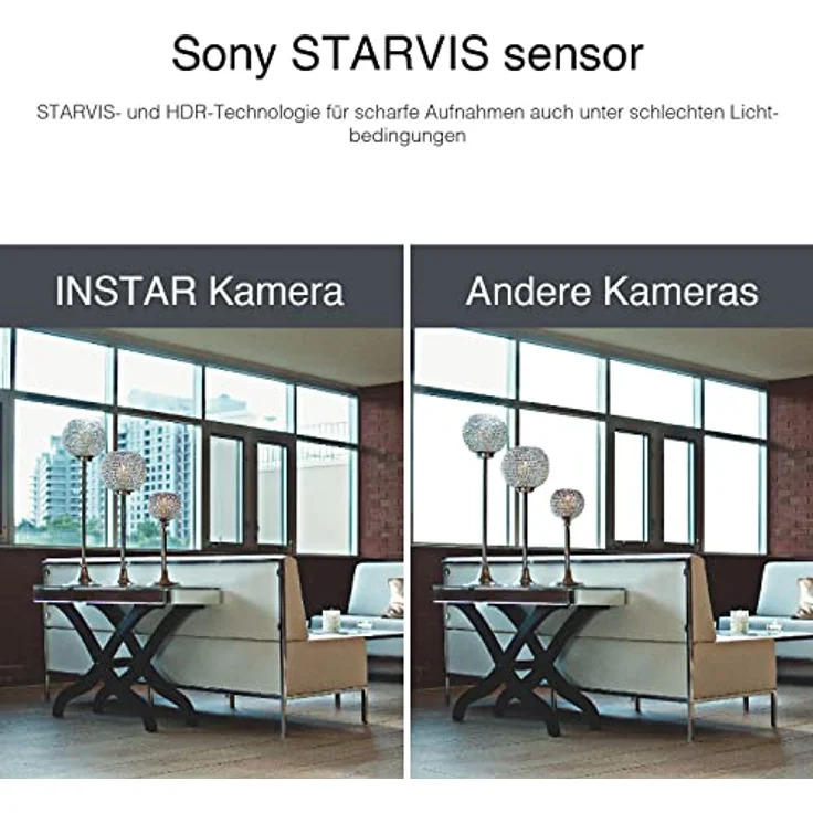 INSTAR IN-8401 2K+ Weiss - LAN/WLAN Überwachungskamera mit KI (AI) - IP Kamera - WPA3-2,4 und 5Ghz WiFi - 2-Wege Audio - PIR - Wärmesensor - Nachtsicht - 940nm unsichtbare LEDs - HomeKit - MQTT – Bild 4
