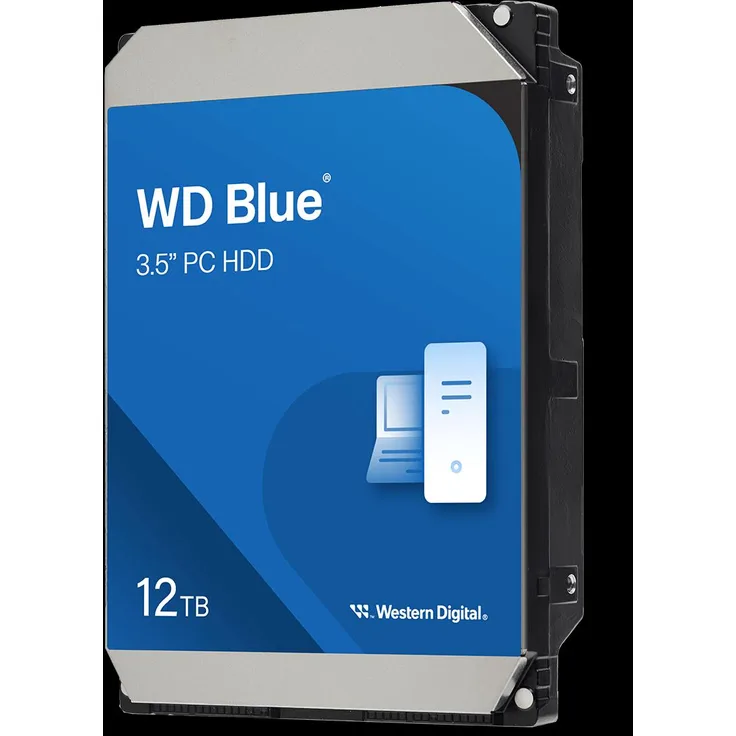 WD Blue 12TB SATA 6Gb/s HDD, interne Festplatte mit 7200 U/min und 512 MB Cache