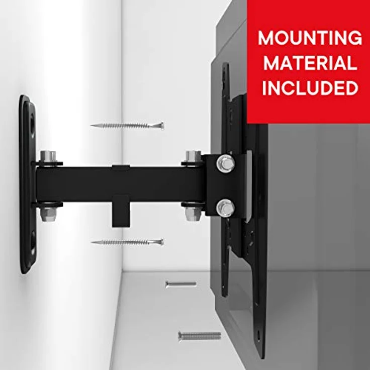 One For All WM4251 Universal TV Wall Mount Solid Turn, VESA 200 x 200, TV-Wandhalterung für Bildschirmgröße von 19 Zoll bis 43 Zoll, max. 30 kg – Bild 4