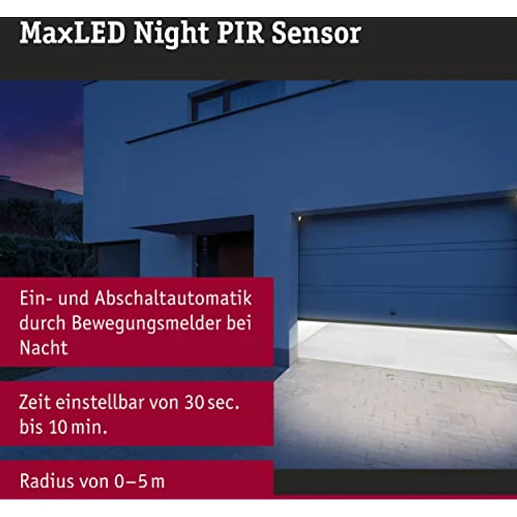 Paulmann 70974 LED Stripe MaxLED Night Bewegungssensor max. 144 Watt Lichtband Weiß Lichtstreifen Kunststoff LED Band – Bild 2